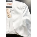 Bolero alb din saten Gilda 82160AL