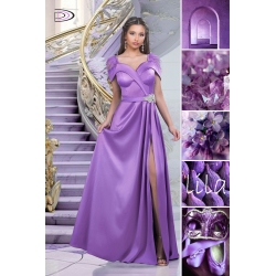 [48-54] Precomanda - Rochii Engross Lungi din Tafta cu pene si accesoriu din cristal - Ivona M31954