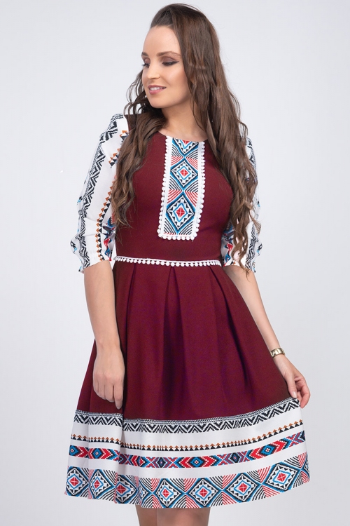 [38-44] Precomanda - Rochii Angro cu motive traditionale - Alexandra 91381B